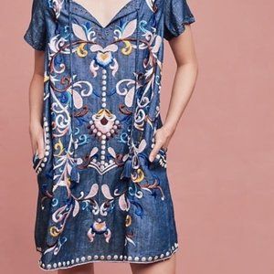 Anthropologie Holding Horses Folklore Dress Size 2